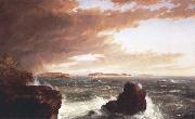 Frederic E.Church View Across Frenchman s Bay from Mt.Desert Island,After a Squall oil on canvas